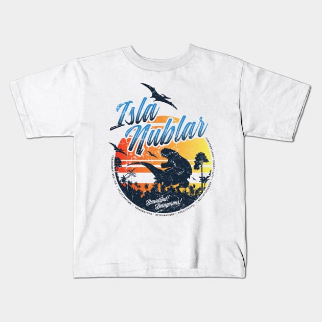 Isla Nublar Kids T-Shirt by MindsparkCreative